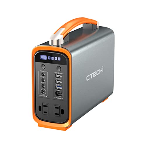 Powerstation portable 240 Wh, accumulateur d'énergie mobile et générateur solaire AC/DC/USB/QC3.0 USB/PD pour camping, pêche, voyage, pique-nique, chasse (240 Wh-200 W) Cover