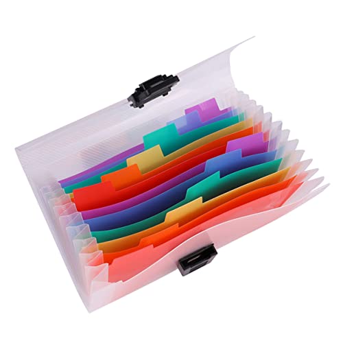 STOBOK 4 Pçs Pacote De Arquivo De Órgão Pasta Expansível Pasta De Documento Bolsa Pasta De Arquivo S