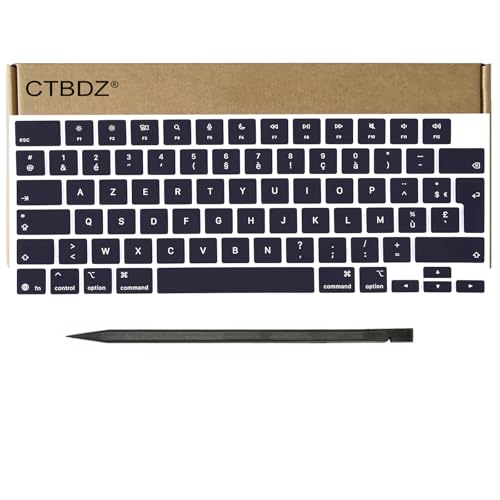 Touches de Clavier Azerty Français MacBook Air A3240 A3241 Clavier Rechange M4 M5 Minuit