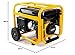JCB 3.6kW / 4.5kVA Petrol Site Generator 115V / 230V 7.5hp 224cc JCB Engine Recoil Start Engine Heavy Duty Professional Use Trade Worksite Builder Powerful Workshop 3 Year Warranty