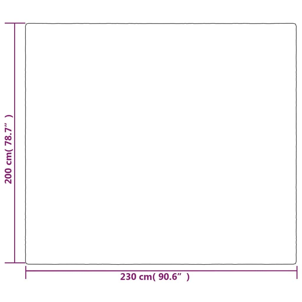 vidaXL Manta con Peso con Funda Tela Gris 200x230 cm 13 kg