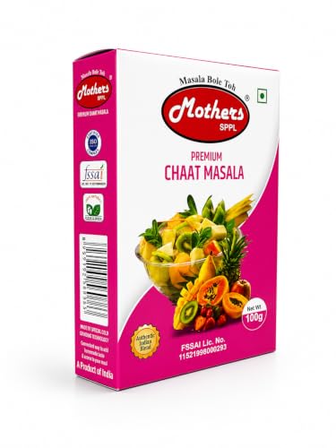 Image of MOTHERS SPPL Chat Masala - 100g Pack of 3 Unique Blend of Spices for Earthy Aroma & Rich Taste Spice for Regional & Traditional Recipes