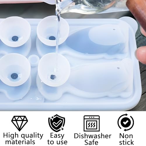 Bandeja para cubitos de hielo con forma de perro 3D miniatura 4