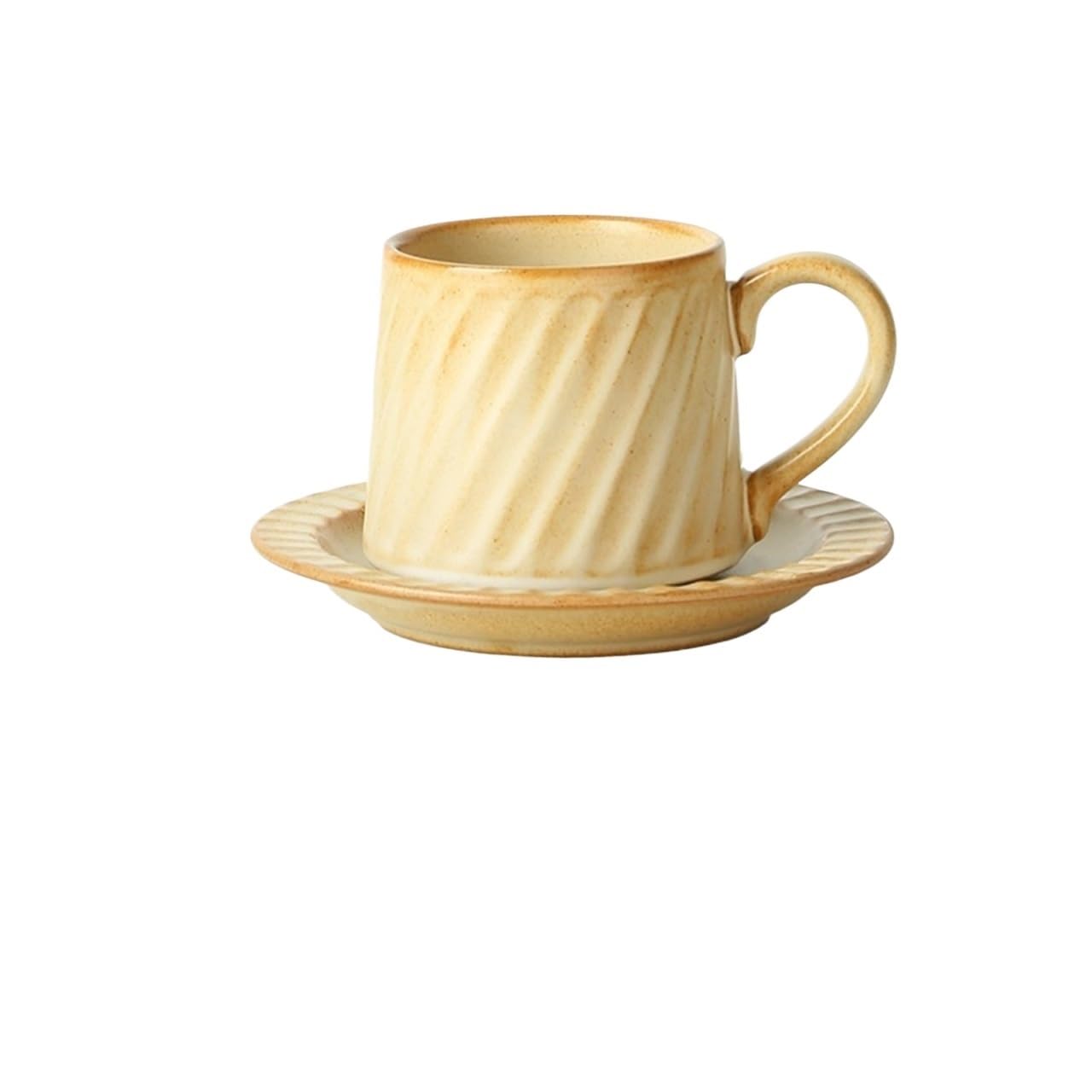 Tasse à café céramique haut de gamme à rayures dégradées 300 ml