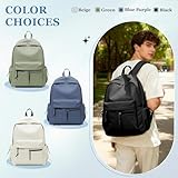 hapfoxx School Bag Lightweight School Backpack Womens College Backpack Casual Daypack Rucksack Bag for Women Teenage Girls Boys, Water Resistant 14 Inch Laptop Rucksack for Travel Work Bookbag,Black - Image 6