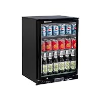 ROCKWELL 130Ltr, Back Bar Cooler, Digital Temperature Display, Heavy Duty Design (BB120C, Black)