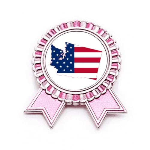 Broche drapeau étoiles rayures pour accessoiriser une veste de costume rose