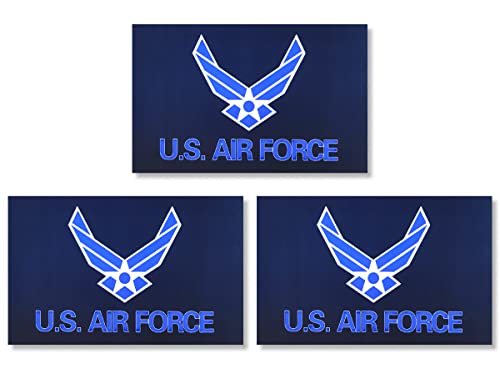 Image of JBCD US Air Force Wings Flag Magnet Decal - for Car Truck or SUV, 3 Pack, 3x5 Inches