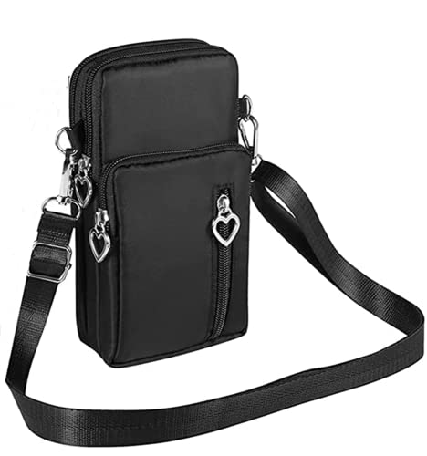 Kimwing Cell Phone Armband Bag Crossover Body Purse for Samsung Galaxy S22 Plus / S10 Plus / S20 / XCover 5 / Note 10 / Moto E/G Pro/OnePlus Nord 6T / Blu View 2 / Pixel 5, 5a / TCL 10 Pro (Small)