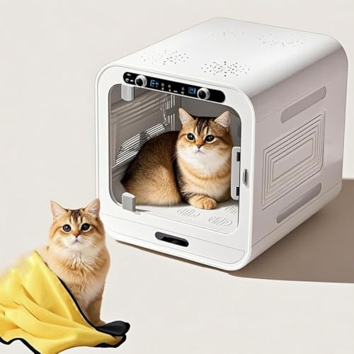 73L Large Automatic Pet Dryer Box for Cats Small Dogs Ultra Quiet Capacity Dog Dryer Box with with Smart Temperature Control 360° Full Drying Negative Ion Technology