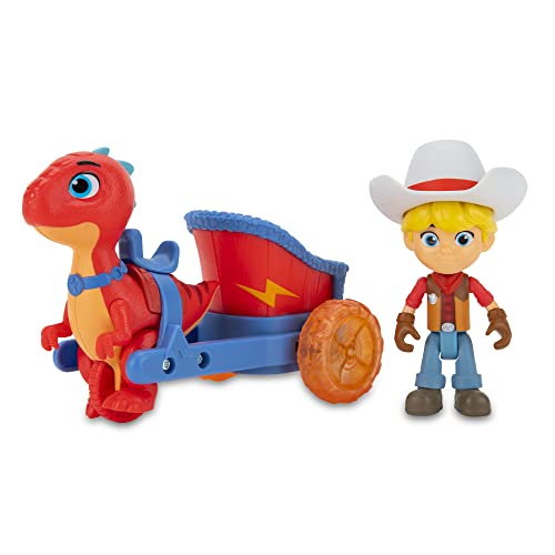 Dino Ranch Jon & Blitz idée cadeau anniversaire enfant 3 ans véhicule et dinosaure