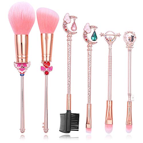 Ensemble de pinceaux de maquillage baguette magique motif marin
