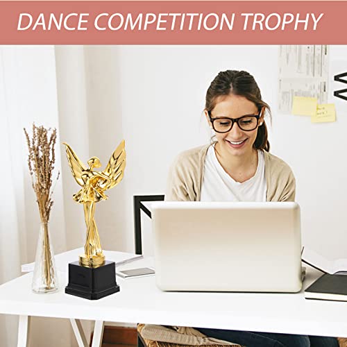 LUOZZY Troféu de Competição de Dança Delicada Troféu de Dança Decorativo Cor Dourada Adereços Troféu