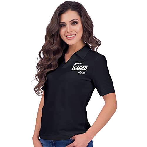 Print Your Design | Custom Personalized Polo Shirt for Men & Women, Short Sleeve Sports Golf Tennis T-Shirt