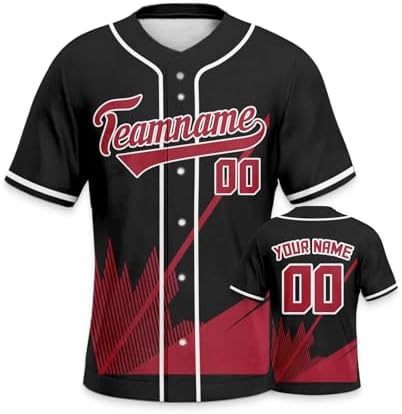 Custom Baseball Jersey line Print- Personalized Custom Sports Shirt with Name Number Logo