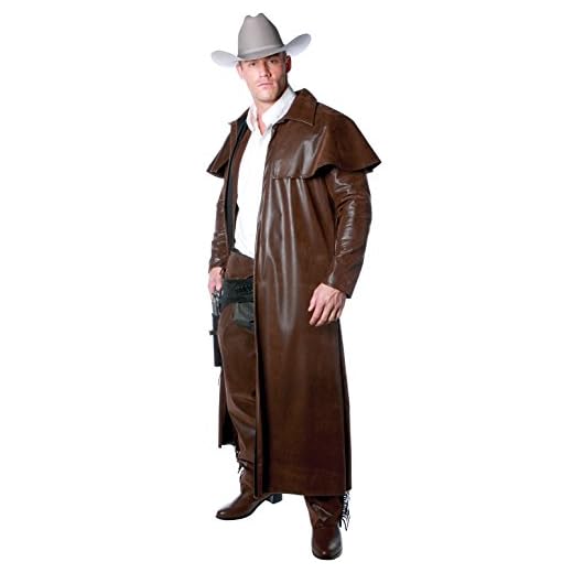 Underwraps Costumes Men's Cowboy Costume - Duster Coat, Brown, XX-Large