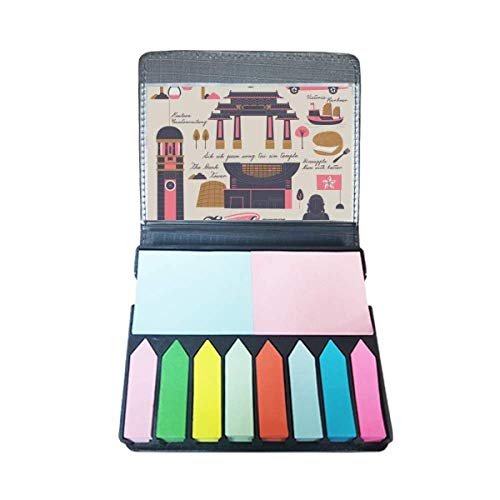 Note autoadhésif voyage Hong Kong et Chine comme marqueur de page coloré