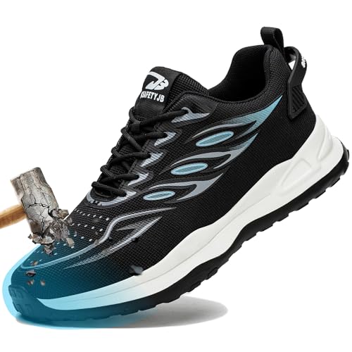 Imagen de Zapatillas Seguridad Hombre Prueba de Pinchazos Calzado Cocina Comodo Zapatos de Trabajo Mujer Punta De Acero Transpirable Ligeras Antideslizantes 41