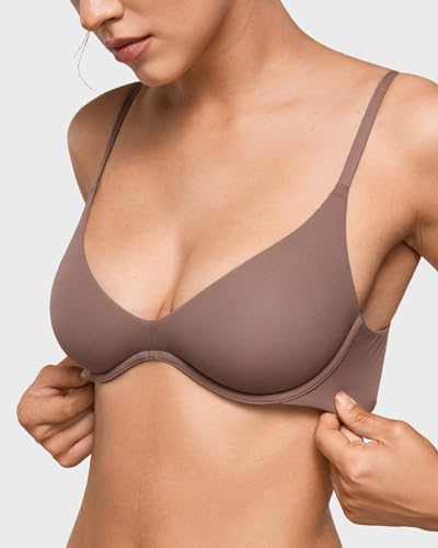 Image of INLYRIC Women's Inbarely Plus Plunge Bra - Unlined Underwire Sexy Demi Balconette Bras