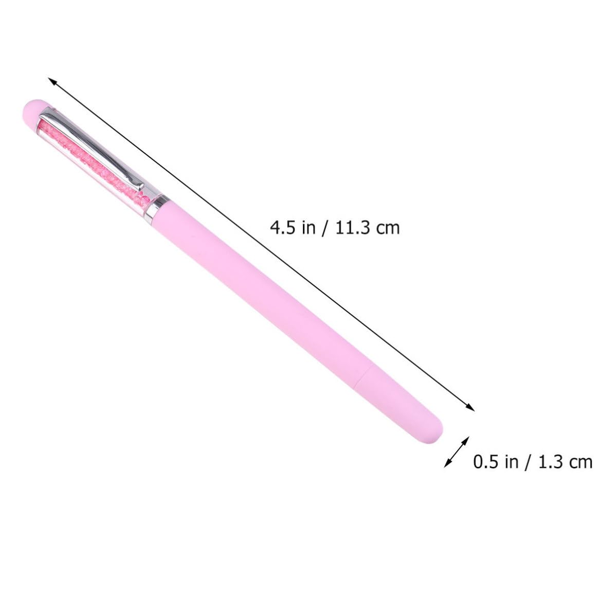 2pcs Pink Nail Art Dotting Pen Set for Rhinestones Picker and Manicure Dotting Tools with Plastic Material for DIY and Professional Use
