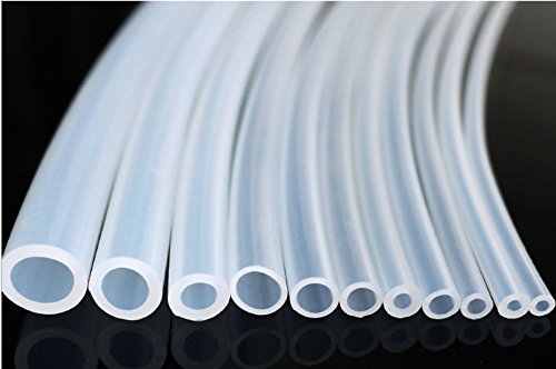 UP100 Silicone Tubing Food Grade Homebrew Beer Fermentation Siphoning & Wine Making Beer Water Line 16 Feets (OD 9mm ID 7mm)