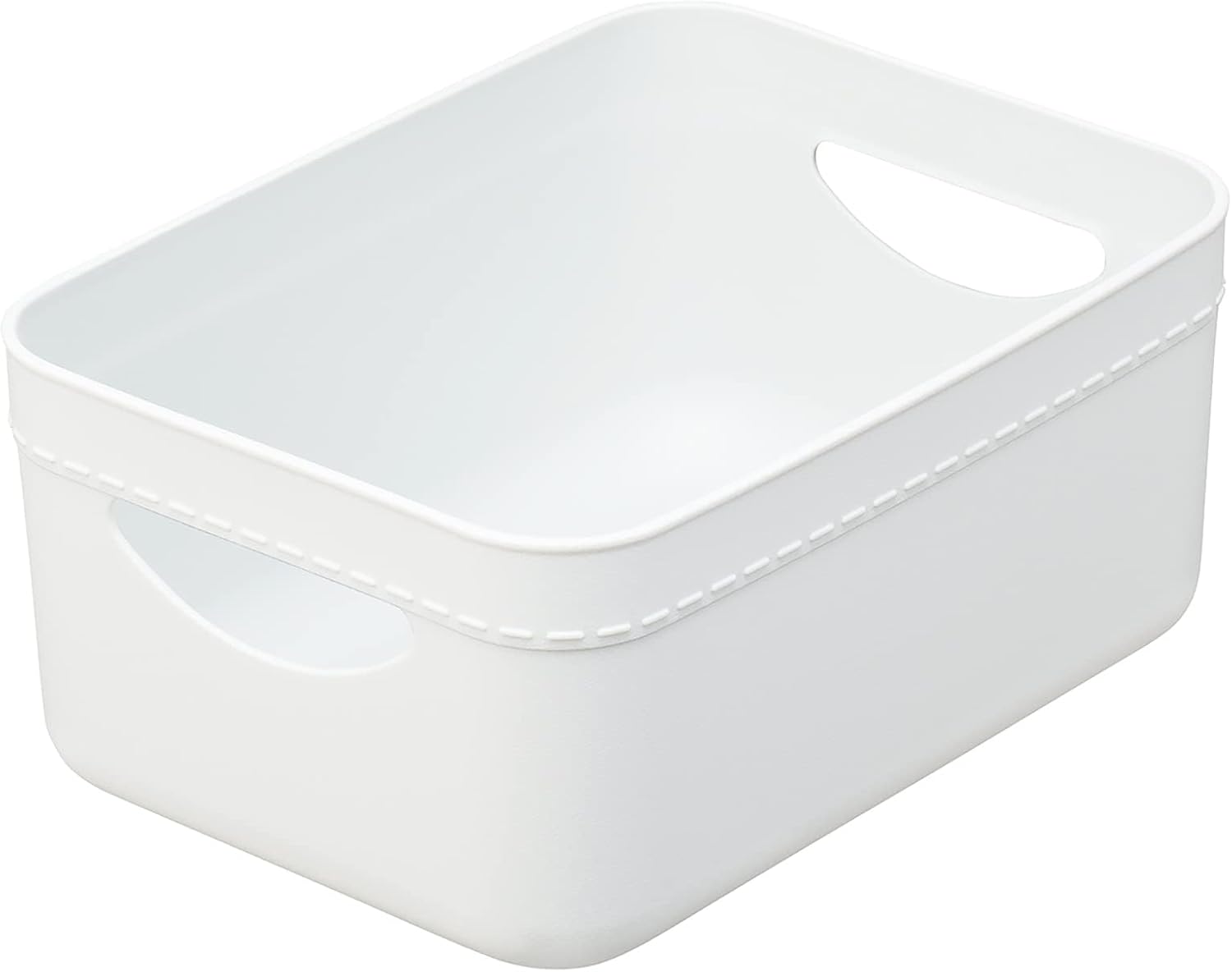 Tenma Storage Box, Soft Storage Case, Half, Shallow Type, White, Approx. 10.0 x 7.3 x 4.5 inches (25.5 x 18.5 x 11.5 cm)