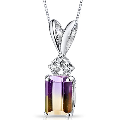 PEORA Ametrine with Genuine Diamond...