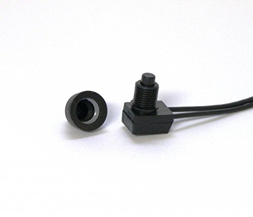 Chrome Glow 12V Waterproof Push-Button On-Off Switch With 12" Leads #TOP2