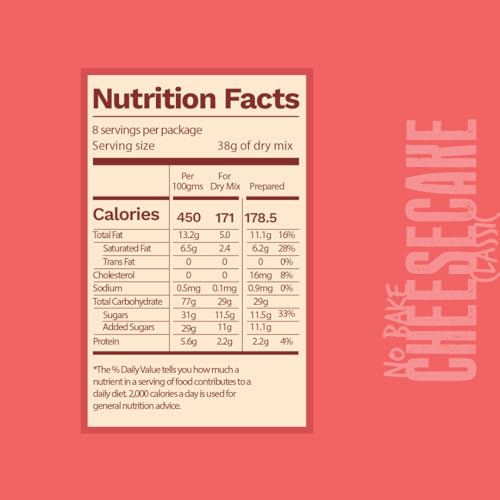 Image of Schobern No Bake Cheesecake Mix - Instant Dessert Mix, 300g
