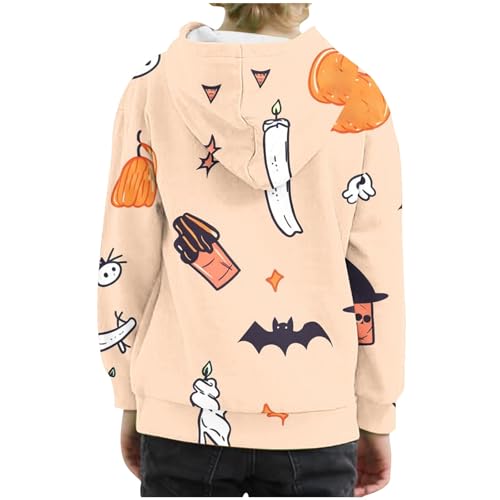 Trendy Hoodies for Teen Girls Casual Long Sleeve Halloween Print Graphic Tops Loose Fit Pocket Hooded Sweatshirts2