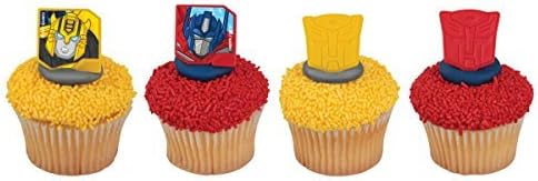 Transformers Autobot Protectors Cupcake Rings - 24 pc