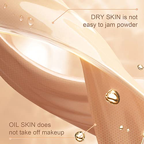 Pasnowfu Liquid Foundation, Oil Control Full Coverage Foundation, Waterproof Flawless Concealer, Cream Smooth Foundation With Mirror, Long-Lasting Liquid Foundation Makeup,1.05Oz (Natural) #TOP4