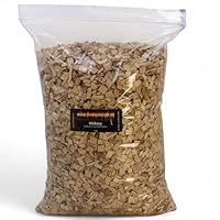 Hickory Woodchips Räucherchips 1000g (ca. 4 Liter) für den Kugelgrill Gasgrill oder Smoker BBQ Körnung (4-10mm) Naturholz aus PEFC-Forstwirtschaft - HACCP-Zertifiziert