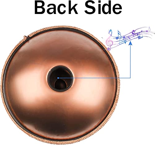 Handpan Drum instrumento 10 notas 22 pulgadas miniatura 3