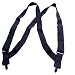 Hold-Ups All Black 1 1/2" Undergarment Suspender Hip Clip Style Patented Black No-slip Clips