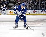 Morgan Rielly Toronto Maple Leafs Unsigned Scores Against Andrei Vasilevskiy of Tampa Bay Lightning in Game Seven of the First Round of the 2022 Stanley Cup Playoffs Photograph - NHL Unsigned