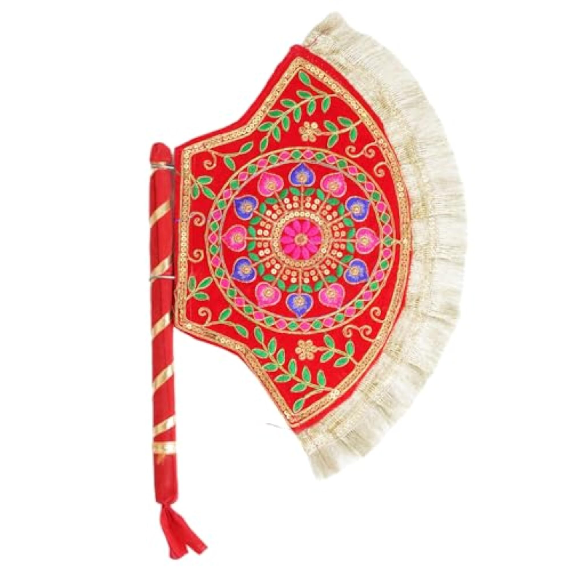 Handmade Decorative Hand Fan, Multicolour