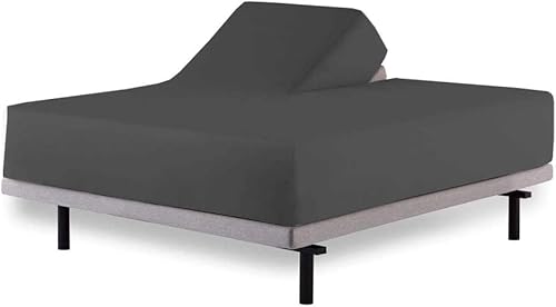 Top Split King - Juego de sábanas para camas ajustables, sábanas para dormir con números, cama King dividida, bolsillo profundo de 39 pulgadas,