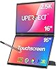 UPERFECT Delta Pro Touch Portable Monitor, 16" 2K Laptop Screen Extender, Touchscreen Dual Monitor with Stylus, First Pressure-Sensitive Touch Display, Stacked Folding Vertical Dual Screen with Stand