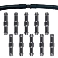 10 Stück Auto Schlauchverbinder, Spritzwasserschlauch Adapter, Verbinder Scheibenwaschanlage Schlauch, Universal Schlauchverbinder fur Auto(COLOR:Schwarz)