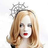 Halloween Spider Web Headband for Women,Sparkling Shiny Bright Acrylic Artificial Diamonds Headband