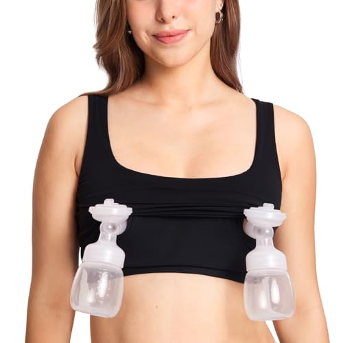 MOMANDA Pumping Bra Longline Square Neck Sleeveless Maternity Workout Tank Tops for Women