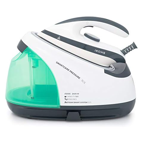 Centro de planchado a Vapor CREATE/SMARTCARE PRESSURE SCS, 7 Bar de Presión, 1,8L, 2 Programas, Eco, Acero Inoxidable Cover