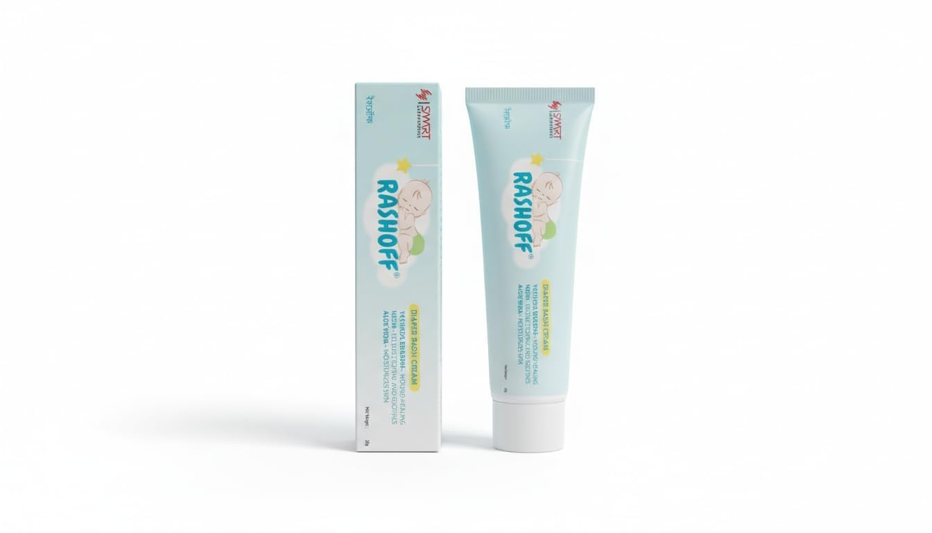 RASHOFF Diaper Rash Cream 30g | Baby Skin Care Cream with Yashad Bhasma, Neem & Aloe Vera | (Pack of 2)-image-32
