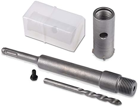 KATUR 30mm Concrete Hole Saw Round Handle SDS Plus Shank, Wall Hole Cutter Cement Stone Wall Drill Bit for Brick Concrete Air Conditioner