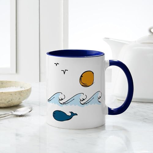Taza de cerámica Ocean Waves de 11 oz miniatura 6