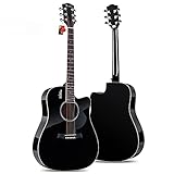 ♫【Leicht zu tragen, keine Montage erforderlich】: Sehr geeignet für Anfänger-Gitarristen, es enthält eine wasserdichte Tasche, einen Schultergurt, einen digitalen Clip-On-Tuner, zwei Plektren und ein Gitarrentuch. Es funktioniert sofort nach dem Auspacken und erfordert keine Montage, sodass Sie sofort mit dem Spielen beginnen können!