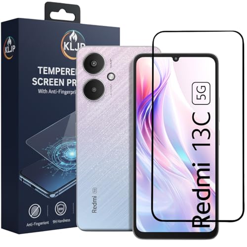Image of Military-Grade Gorilla Tempered Glass For Xiaomi Redmi 13C 5G / 13C 4G / Poco C65 With Installation Kit | Edge to Edge Coverage | Black