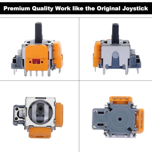 image for Ikpek 4pcs Hall-Effect Joysticks Replacement for DualSense PS5 Control