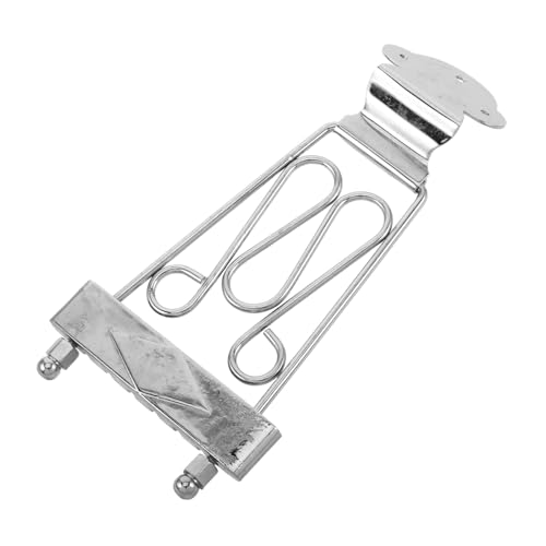 HEMOTON Jazz Guitar Tailpiece for 6-string Universal Fit Electric Guitar Bridge Replacement for